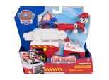 Paw Patrol Fire Rescue - Marshalls Feuerwehr-Fahrzeug, Spielfahrzeug Mit Kippbarer Leiter, Geschoss-Abwurf Und Marshall Hundefigur
