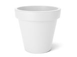 Fioriera - Round - Xs - Ø 25 Cm - Colore: Bianco