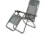 Aktive 61144 Sedia Pieghevole 0 Gravity Multiposition Argento Argento Taglia Unica