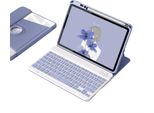 Inf Custodia Con Tastiera Bluetooth Rotante A 360° Per Ipad 10.9, Viola