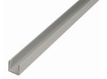 Alberts 471903 Profilo A U, Alluminio, Anodizzato Argento, 1000 X 20 X 8 Mm