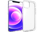 Estuff - Cover Posteriore Per Telefono Cellulare - Poliuretano Termoplastico (Tpu) - Trasparente - Per Apple Iphone 13 Mini (Es