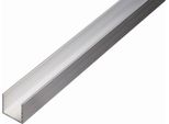 Alberts 492519 Profilo A U, Alluminio, Naturale, 1000 X 15 X 10 Mm