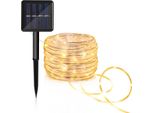 Jopassy Luce Solare A Corda Led Luce A Corda Per Esterni Luci Fiabesche Bianco Caldo 30M
