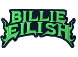 Billie Eilish - Flames - Toppa Da Stirare - Cotone RO3447 (Taglia Unica) (Verde)