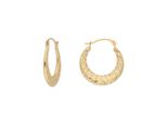 Paar Creolen Firetti "Schmuck Geschenk Gold 375 Ohrschmuck Creole", Gold (Gelbgoldfarben), Ohrringe, Damen, 18Mm, Gelbgold 375