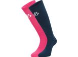 Calzini Dare 2B Per Uomo/Donna Unisex Confezione Da 2 RG5314 (Taglia Unica) (Rosa Puro/Blu Jeans Scuro)