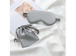 Set Di Mascherine Per Gli Occhi Grigie Per Dormire Con Borsa In Tessuto, Mascherine Per Gli Occhi Ombreggiate Per I Viaggi E Le Pause In Ufficio