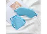 Set Di Mascherine Per Occhi Blu Per Dormire Con Borsa In Tessuto, Mascherine Per Occhi Ombreggiate Per Viaggi E Pause In Ufficio