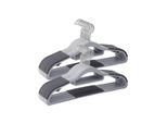 In And Outdoormatch Appendiabiti Cleora - 50 Pezzi - Grigio - Appendiabiti Per Pantaloni - Antiscivolo - Salvaspazio - 42 X 0,6 X 21,5 Cm