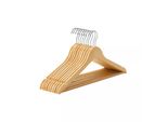 In And Outdoormatch Appendiabiti Verdie - 10 Pezzi - Antiscivolo - Appendiabiti - Risparmio Di Spazio - 44,5 X 23 X 1,2 Cm - Legno