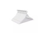 In And Outdoormatch Appendiabiti Deluxe Orion - 10 Pezzi - Antiscivolo - Appendiabiti Per Pantaloni - Salvaspazio - 44,5 X 23 X 1,2 Cm - Bianco