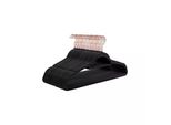 In And Outdoormatch Appendiabiti Ryland Devyn - 50 Pezzi - Nero - Velluto - Appendiabiti - Antiscivolo - Salvaspazio - 45 X 0,6 X 23,5 Cm