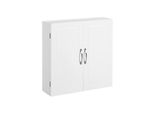 In And Outdoormatch Cartella Con Serratura - Armadietto Per Ufficio - Cartella Di Metallo - Scrivania - Bianco - 60X18X60Cm