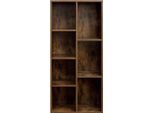 In And Outdoormatch Libreria Industriale Brenden - 7 Scomparti - Libreria - Soggiorno, Camera Da Letto E Camera Dei Bambini - Legno - Mdf