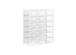 In And Outdoormatch Scarpiera Jayda - Bianco - 18 Paia Di Scarpe - Scarpiera - Dimensioni Per Scatola: 35 X 25 X 13,5 Cm