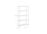 In And Outdoormatch Standing Storage Shelf Bamboo Justen - Scaffale Da Cucina - Scaffale Da Bagno - Mobili Da Bagno - 60X26X130Cm