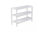 In And Outdoormatch Panca Per Scarpe Mack - Legno Bianco - Spazio Di Archiviazione - Panca Per Corridoio - 70X55X26Cm