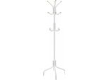 In And Outdoormatch Appendiabiti In Metallo Mitchell - 12 Ganci - Look Moderno - 180 Cm - Bianco