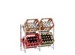 In And Outdoormatch Scaffale Per Casse Ines - Scaffale Di Stoccaggio - 4 Casse - Extra Robusto - Metallo