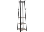 In And Outdoormatch Appendiabiti Stacey - In Piedi - Industriale - Con Ripiano - Ripiano Per Cappelli - 43 X 43 X 180 Cm