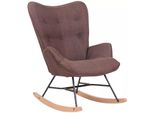In And Outdoormatch Sedia A Dondolo Troy - Marrone - Sedia - Giocattolo - 62 X 55 Cm - 100% Poliestere - Giocattolo