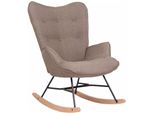 In And Outdoormatch Sedia A Dondolo Camilla - Tortora - Sedia - Sedie - 62 X 55 Cm - 100% Poliestere - Sedia