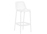 In And Outdoormatch Sgabello Da Bar Reagan - Set Di 1 - Ergonomico - Sgabello Da Bar Per Cucina O Mensa - Bianco - 75Cm