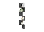 In And Outdoormatch Scaffale A Muro Ella - Mensole - Grigio - Mdf - Design Moderno - Stile Retrò
