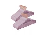 In And Outdoormatch Appendiabiti In Velluto Edna - 50 Pezzi - Appendiabiti Antiscivolo - Gancio Girevole In Oro Rosso - Spessore 0,6 Cm - Salvaspazio - Lunghezza 45 Cm - Per Giacca, Camicia, Gonna, Pantaloni, Cravatta - Rosa