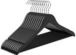 In And Outdoormatch Appendiabiti Suzanne - 20 Pezzi Nero - Girevole A 360 Gradi - Appendiabiti Per Pantaloni - Antiscivolo - 44,5 X 23 X 1,2 Cm