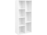 In And Outdoormatch Libreria Wendell - 7 Scomparti - Libreria Bianca - Soggiorno, Camera Da Letto E Camera Dei Bambini - Legno - Mdf-Uitzoeken