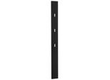 In And Outdoormatch Appendiabiti Da Parete Gilbert - Lucido - 170X15X25 Cm - Nero - Design Moderno