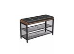 In And Outdoormatch Panca Per Scarpe Industrial Yannick - Contenitore - Panca Da Ingresso - 80X30X48Cm