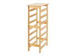 In And Outdoormatch Portabottiglie Elna - Bambù - Per 28 Bottiglie - 94X47X29 Cm - Design Elegante