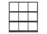 In And Outdoormatch Carmela Mensola A Muro - 100X18X110Cm - Nero - Metallo - Design Elegante