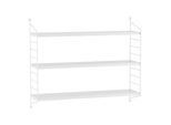In And Outdoormatch Scaffale A Muro Lilo - Con 3 Ripiani - 50X60X15 Cm - Bianco - Acciaio