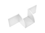 In And Outdoormatch Elegante Mensola A Muro Marguerite - 60,9 X 19,5 X 19,5 Cm - Bianco Opaco - Mdf - Design Decorativo