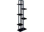 In And Outdoormatch Porta Piante Albert - 120X34X21Cm - Nero - Metallo E Truciolato - Design Moderno