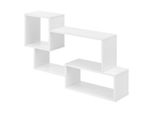 In And Outdoormatch Scaffale A Muro Darron - Con 3 Scomparti - 87X18X54 Cm - Bianco Opaco -