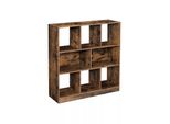 In And Outdoormatch Libreria Bridie - 6 Scomparti - Libreria Decorativa - Soggiorno, Camera Da Letto E Camera Dei Bambini - Legno - Mdf - 86X94Cm