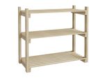 In And Outdoormatch Bliti Scarpiera - 60 X 68 X 30 Cm - Color Legno - Design Semplice - Montaggio Rapido