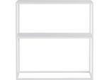 In And Outdoormatch Consolle Saylor - Tavolino - 80X79,5X26 Cm - Bianco - Acciaio - Design Moderno