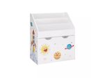 In And Outdoormatch Irma Toy Shelf - Scaffale Con 3 Scomparti - Contenitore Per Libri, Giocattoli - Bianco - 62,5 X 29,5 X 70 Cm