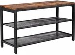 In And Outdoormatch Panca Per Scarpe Vesta - Industriale - Contenitore - Panca Per Corridoio - 80 X 30 X 44,5 Cm