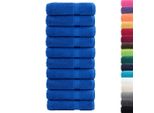 Vidaxl Asciugamani Da Doccia Premium Solund 10 Pz. Blu 70X140 Cm 600 G/M²