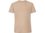 Maglietta Fruit Of The Loom Herren Premium RW5974 (L) (Sand)