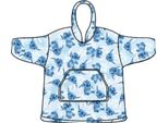 Disney Lilo & Stitch Felpa Con Cappuccio Poncho Fiori 7 - 14 Anni - Poliestere