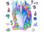 Puzzle Di Legno City Holz Unicorno Elegante