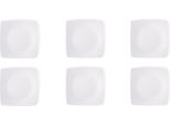 Excelsa Set Di 6 Piatti Da Dessert Eclipse 21 Cm In Ceramica Bianca